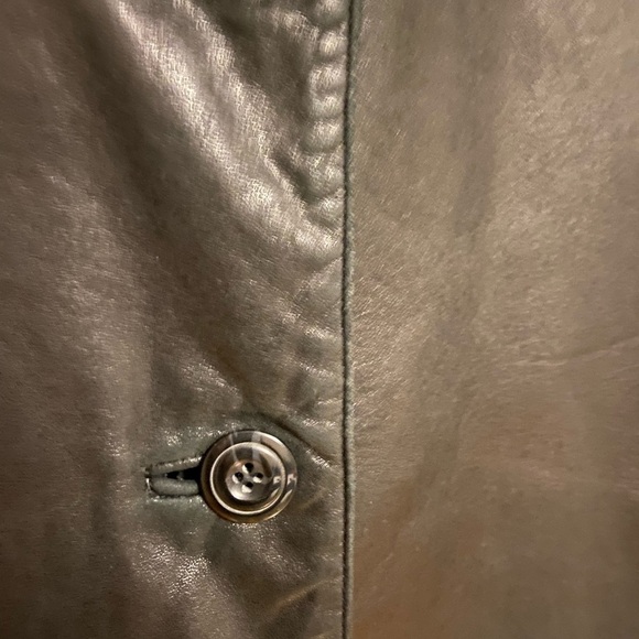 Black Leather Women's Jacket - Picture 2 of 7